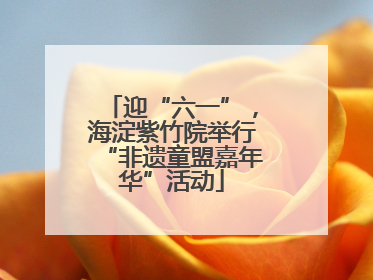 迎“六一”，海淀紫竹院举行“非遗童盟嘉年华”活动