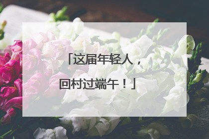 这届年轻人，回村过端午！