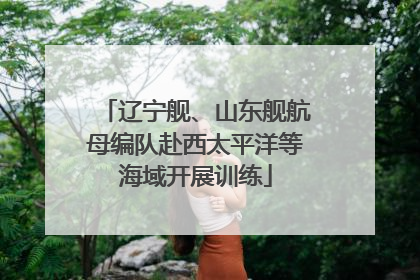 辽宁舰、山东舰航母编队赴西太平洋等海域开展训练