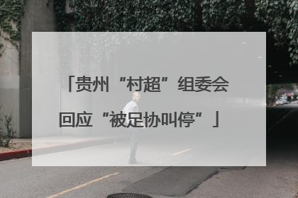 贵州“村超”组委会回应“被足协叫停”