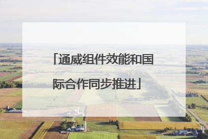 通威组件效能和国际合作同步推进