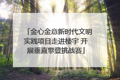 金心金意新时代文明实践项目走进楼宇 开展垂直攀登挑战赛