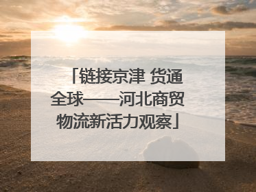 链接京津 货通全球——河北商贸物流新活力观察