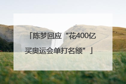 陈梦回应“花400亿买奥运会单打名额”