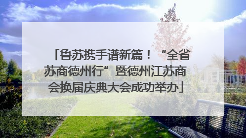 鲁苏携手谱新篇！“全省苏商德州行”暨德州江苏商会换届庆典大会成功举办