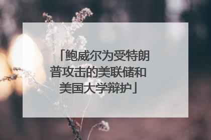 鲍威尔为受特朗普攻击的美联储和美国大学辩护