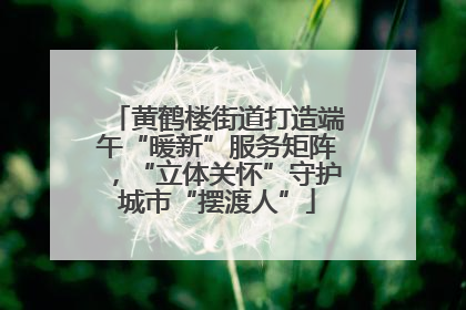 黄鹤楼街道打造端午“暖新”服务矩阵，“立体关怀”守护城市“摆渡人”