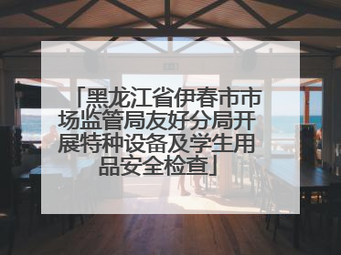 黑龙江省伊春市市场监管局友好分局开展特种设备及学生用品安全检查