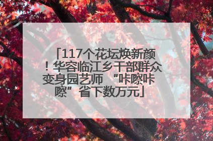 117个花坛焕新颜！华容临江乡干部群众变身园艺师 “咔嚓咔嚓”省下数万元