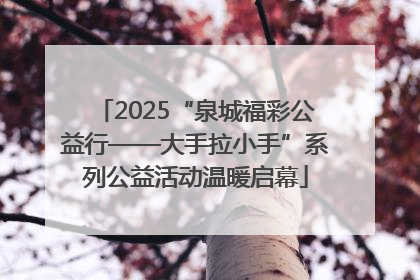 2025“泉城福彩公益行——大手拉小手”系列公益活动温暖启幕