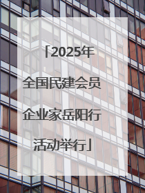 2025年全国民建会员企业家岳阳行活动举行